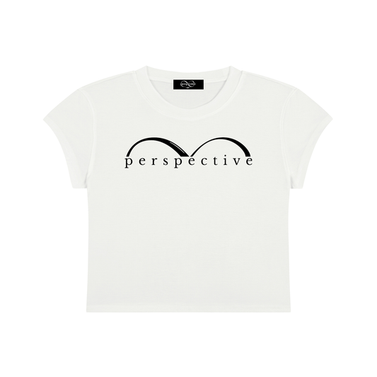 Ivory View Slim-Fit Cropped Tee